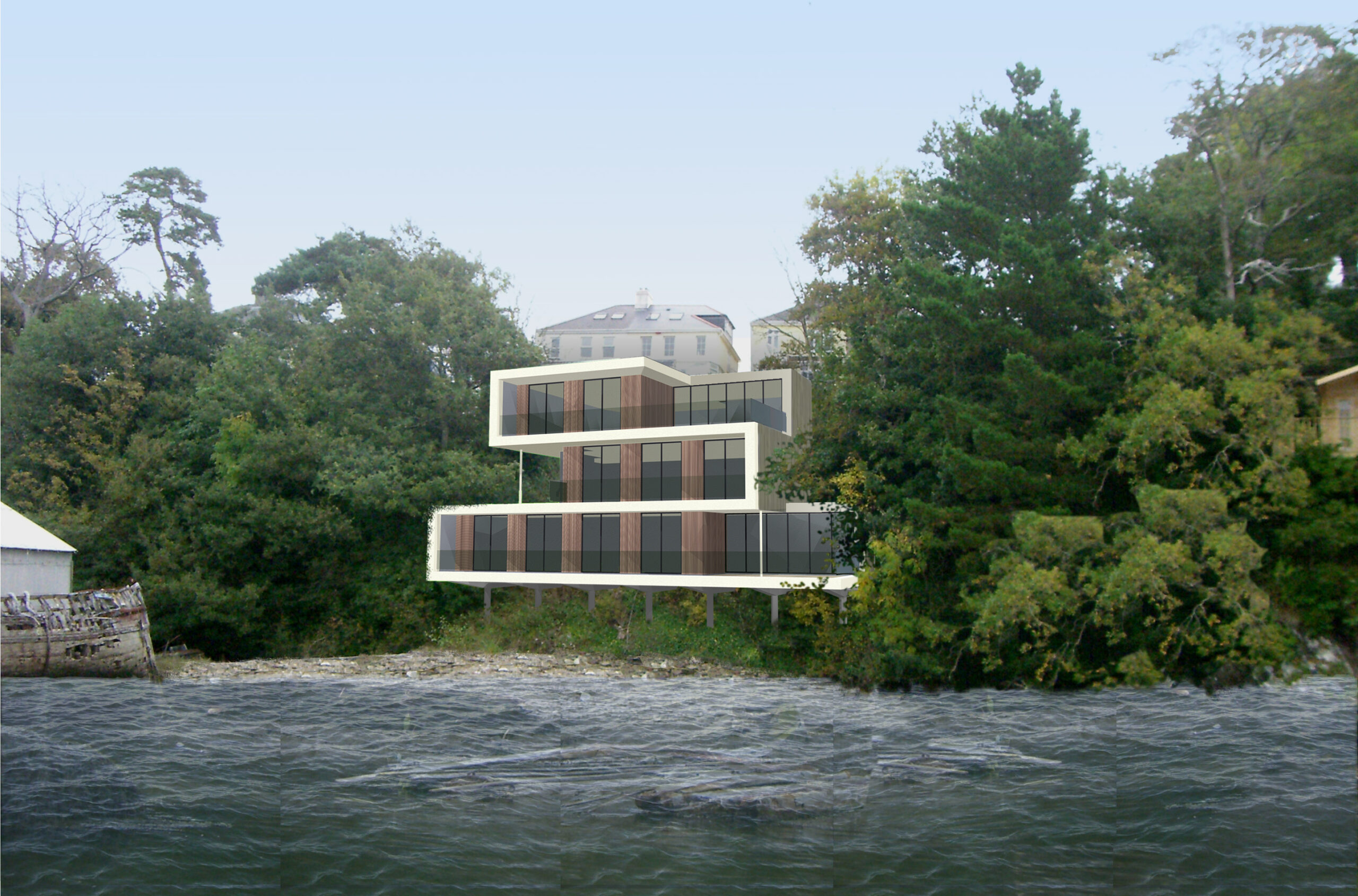 An image of Contemporary house on River Tamar